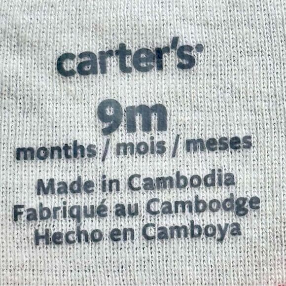 Carter’s Baby Girl Kids Long Sleeve Hello Beautiful Flower Outfit Set. 9 Months. - Picture 5 of 6